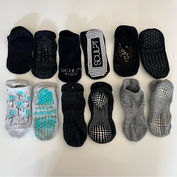 Pure barre socks Pilates grip socks - Picture 1 of 1